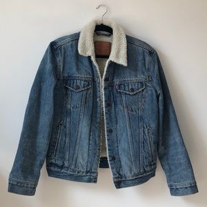 Levi’s Denim Sherpa Fall Jean Jacket